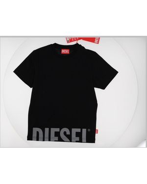 DIESEL Boys' Logo Graphic T-Shirt - Black