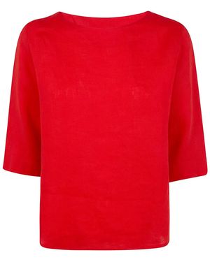 Whyci Linen Blouse - Red
