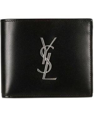Saint Laurent Ysl Credit Card Holder - Black
