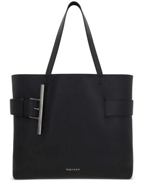 McQueen Calfskin Bags - Black