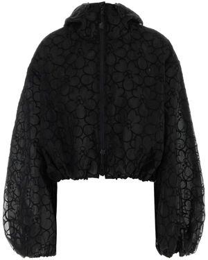 Cecilie Bahnsen Aisha Blouson Jacket Felicia Embroidery - Black