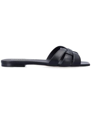 Saint Laurent Tribute Flat - Blue