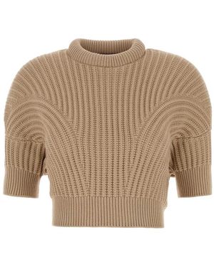 Sportmax Cotton Blend Fatti Jumper - Natural