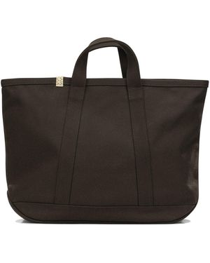 Visvim "Canvas Rime Tote M" Large Hand Bag - Black