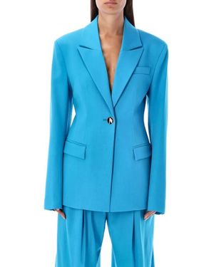 The Attico Cool Wool Blazer - Blue