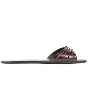 Saint Laurent Babylone Slides - White