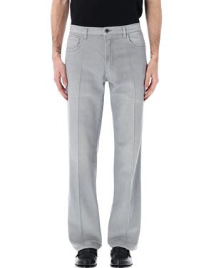 Prada Five-Pocket Washed Denim Jeans - Gray