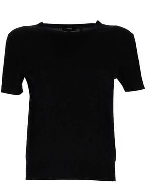 Theory Merino Wool T-Shirt - Black