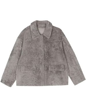 Desa Shearling Jacket - Gray