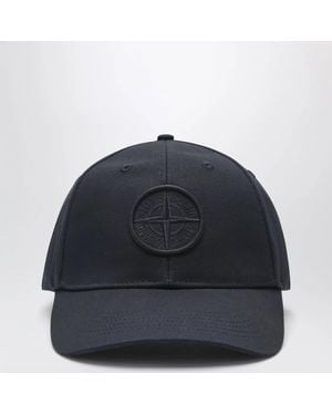 Stone Island Baseball Cap With Logo - Blue