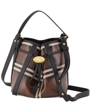 Burberry Ll Mini Drawstring Ysa Shoulder Bag - Black