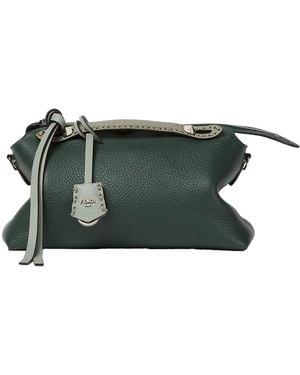 Fendi Borsa By The Way Soft Medium With Macro Top Stitching - Green
