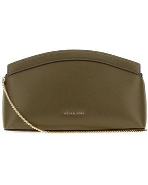 MICHAEL Michael Kors Michael By Michael Kors Sm Dome Chn Clutch Xbody - Green