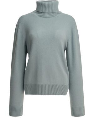 Semler Cashmere Turtleneck Jumper - Blue