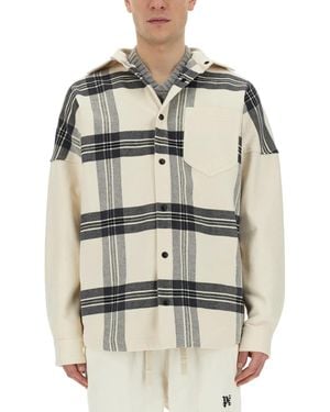 Palm Angels Overshirt Check - Gray