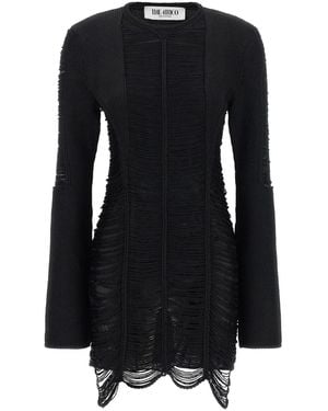The Attico Fringed Dress - Black