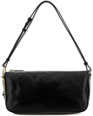 Gucci Shoulder Bag With Buckle - Black