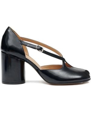Maison Margiela Tabi Leather Sandals - Black