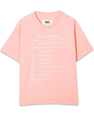 MM6 by Maison Margiela T-Shirt M/C - Pink