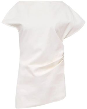 JW Anderson Asymmetric Draped Top - White