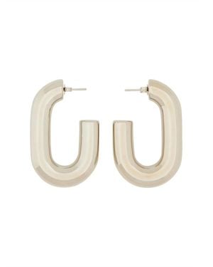 Rabanne "Xl Link" Earrings - White