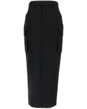 Rick Owens 'Firebanks' Skirt - Black