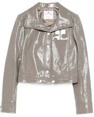Courreges Courregès Reedition Vinyl Jacket - Metallic