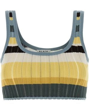 Alaïa Alaia Bralete Top Crino - Yellow