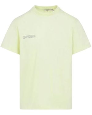 PANGAIA Soft Lime Cotton 365 Midweight T-Shirt - Yellow