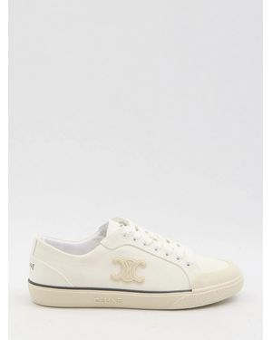Celine Triomphe Low-Top Trainers - White