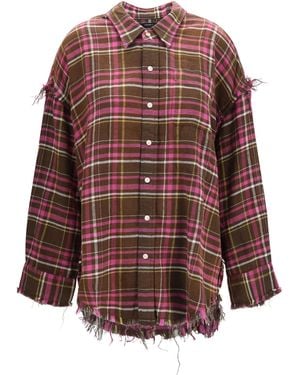 R13 Cotton Shirt - Brown