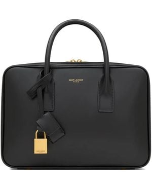 Saint Laurent Sac De Jour Bag Leather Handbags - Black