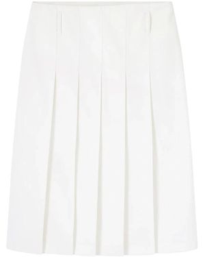 A.P.C. Alice Gabardine Midi Skirt - White