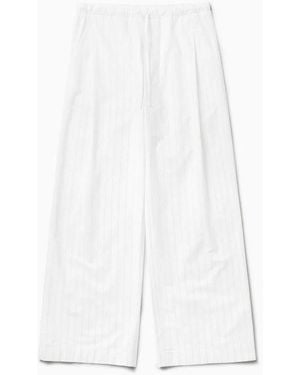 1989 STUDIO Striped Boxy Pants - White
