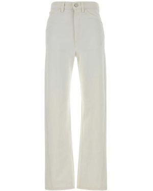 Lemaire Five Pockets Twisted Trousers - White
