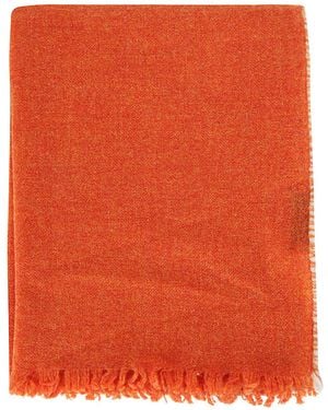 Oats & Rice Oats & Rice Weaver Cashmere Scarf - Orange