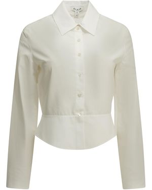 Alaïa Alaia "Peplum" Formal Shirt - White