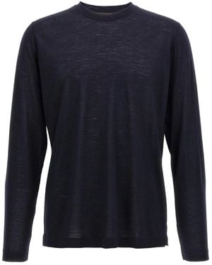 Zanone Light Wool T-Shirt - Blue