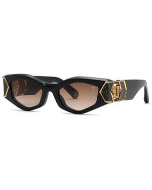 Philipp Plein Acetate+Metal Sunglasses - Black