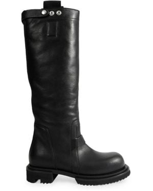 Rick Owens Gabe Leather Knee-High Boots - Black