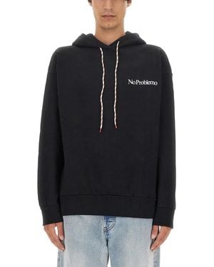 Aries Sweatshirt With Logo - Black