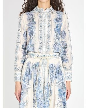 Zimmermann Wonderlust Shirt - Blue