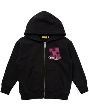 Off-White c/o Virgil Abloh "Arrowspray" Logo Sweatshirt - Black