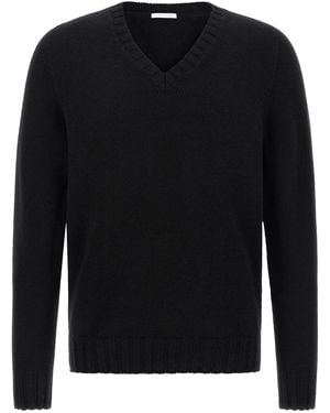 Oliver Lattughi Cashmere V-Sweater - Black