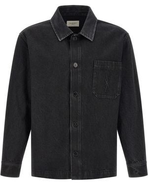 Saint Laurent 'Cassandre' Overshirt - Black