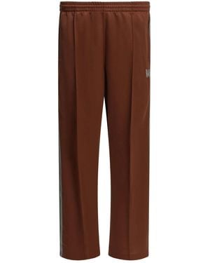 Needles Bordeaux Polyester Sports Pants - Brown