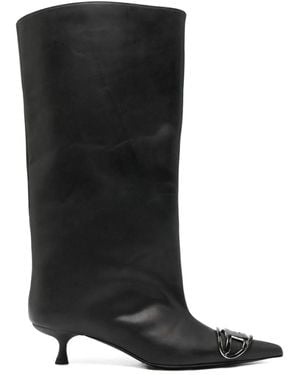 DIESEL Venus Leather Boots - Black