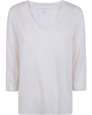 Majestic Three Quarter Sleeve Shirt - White