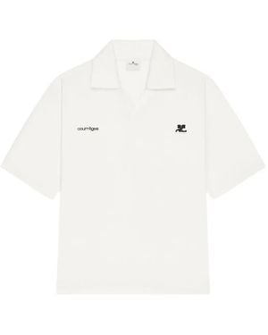 Courreges Courregès Polyester Polo Shirt - White