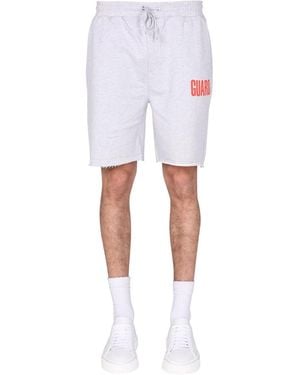 Helmut Lang Fleece Bermuda - White